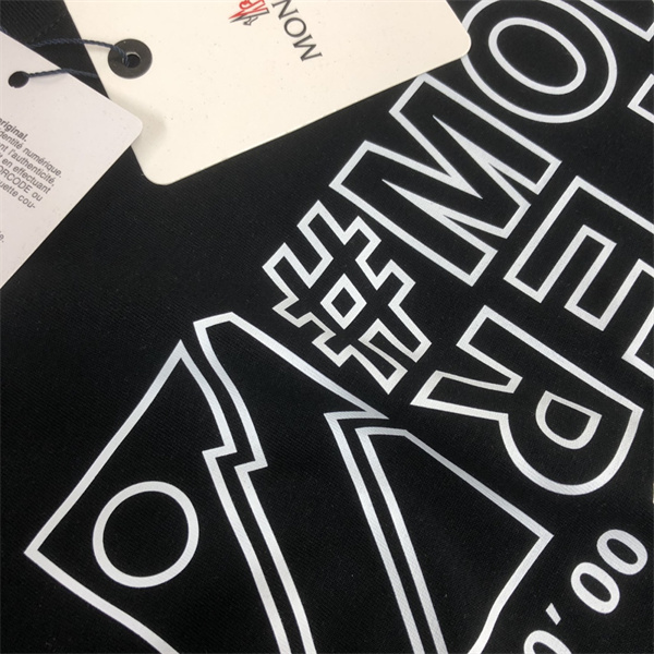 MONCLER コピー Ｔシャツ ロゴ プリント 100%コットン ユニセックス モンクレール 