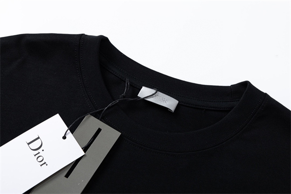 ディオール 偽物 Ｔシャツ 刺繡 ロゴ レトロ感 純綿生地 ユニセックス 2色 DIOR