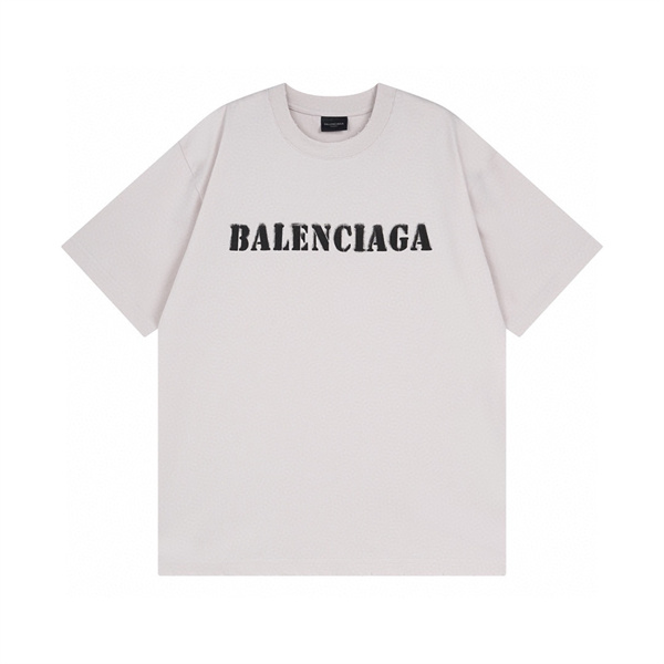バレンシアガ スーパーコピー Ｔシャツ 定番 ロゴ プリント 綿 BALENCIAGA 