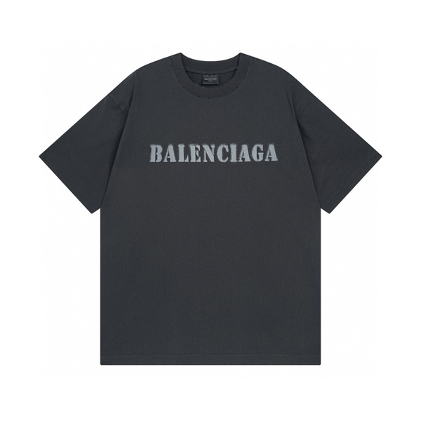 バレンシアガ スーパーコピー Ｔシャツ 定番 ロゴ プリント 綿 BALENCIAGA 