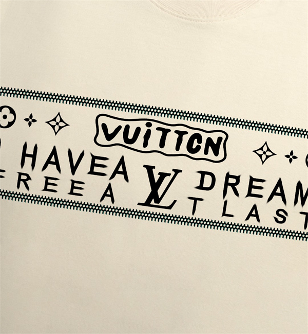 ルイヴィトン コピー Ｔシャツ ロゴ プリント 純綿生地 3色 ユニセックス LOUIS VUITTON