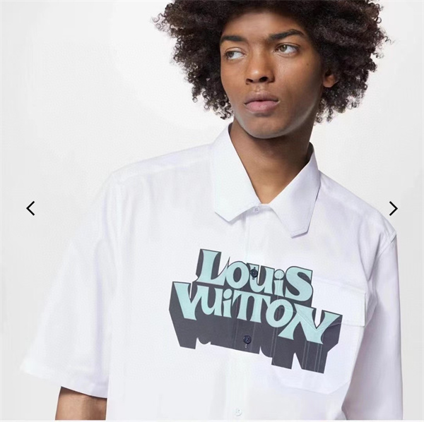 LOUIS VUITTON 偽物 シャツ ロゴ プリント 立体感 柔らかな手触り ルイヴィトン 