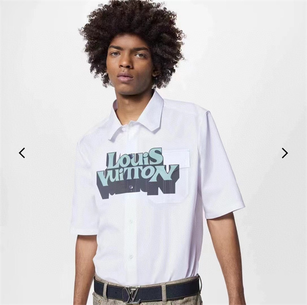 LOUIS VUITTON 偽物 シャツ ロゴ プリント 立体感 柔らかな手触り ルイヴィトン 