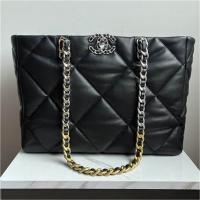 シャネル CHANEL スーパーコピー トートバッグ レザー メタル ロゴ チェーン