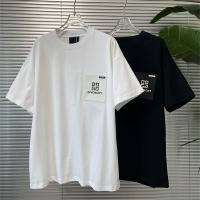 ジバンシィ スーパーコピー Tシャツ レザー製 ロゴ シリコン 貼り付け 視覚的 GIVENCHY