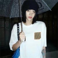 FENDI スーパーコピー Ｔシャツ ロゴ プリント柄 ユニセックス 純綿生地 フェンディ