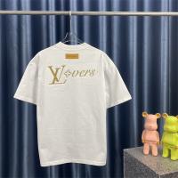 LOUIS VUITTON コピー Ｔシャツ エンボス加工 ロゴ ユニセックス 純綿生地 ルイヴィトン