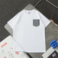 ディオール スーパーコピー Ｔシャツ モノグラム ロゴ プリント ポケット 2色 純綿 ユニセックス
