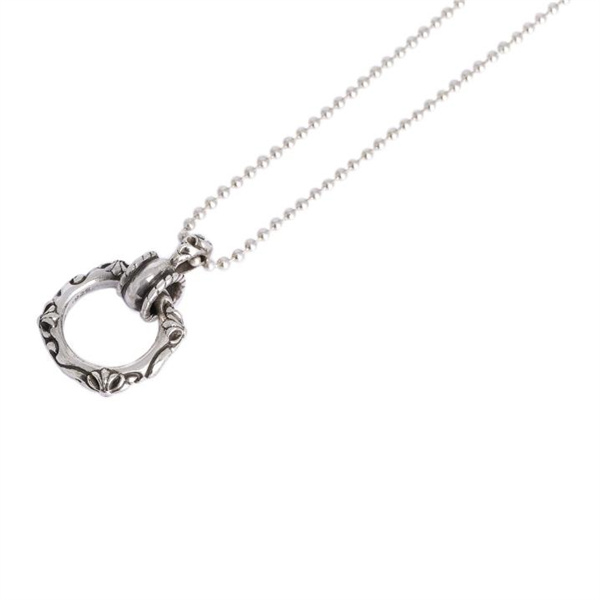CHROME HEARTS コピー ネックレス スクロール×クロス×リング モチーフ シルバー クロムハーツ
