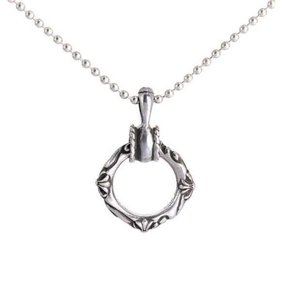 CHROME HEARTS コピー ネックレス スクロール×クロス×リング モチーフ シルバー クロムハーツ