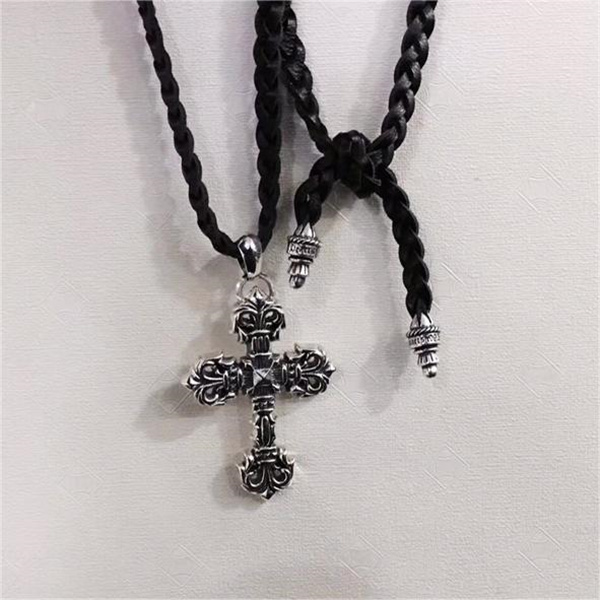 クロムハーツ スーパーコピー ネックレス フィリグリークロス レザーブレイド ☩ CHROME HEARTS 