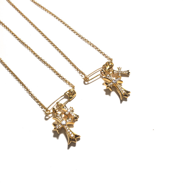 クロムハーツ コピー ネックレス 22KGP スマート クロス チャームネックレス CHROME HEARTS