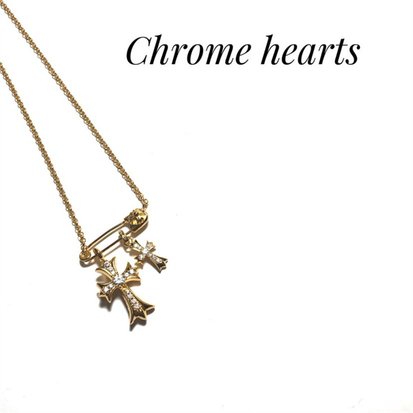 クロムハーツ コピー ネックレス 22KGP スマート クロス チャームネックレス CHROME HEARTS
