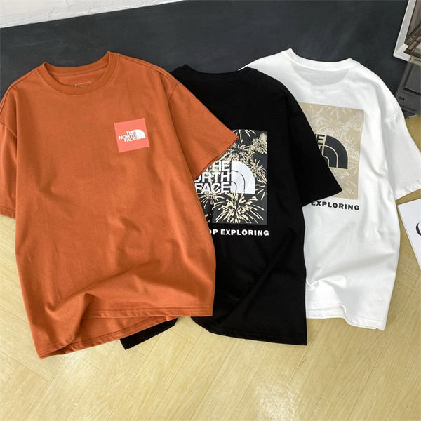 THE NORTH FACE コピー Tシャツ ロゴ プリント 3色 抜け感 綿 ザノースフェイス 夏  