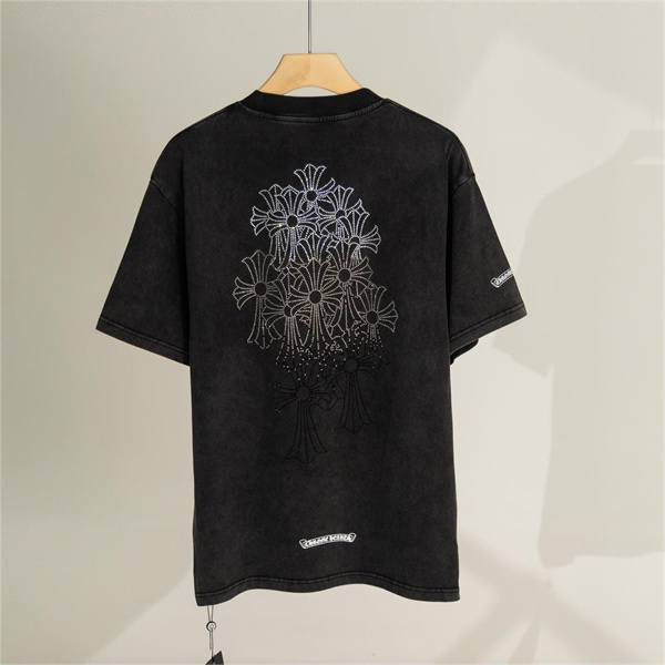 CHROME HEARTS コピー Tシャツ ラインストーン グラデーション クロムハーツ