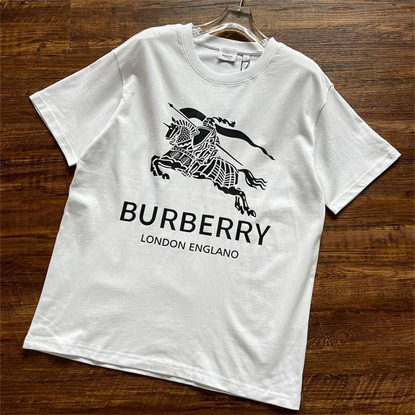 BURBERRY コピー Tシャツ 馬術騎士 ロゴ プリント コーデ 着心地良い 2色 バーバリー