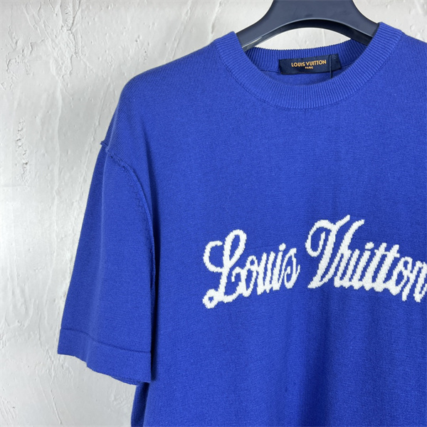 LOUIS VUITTON スーパーコピー Ｔシャツ ジャカード グラフィック ロゴ  Tシャツ ルイヴィトン
