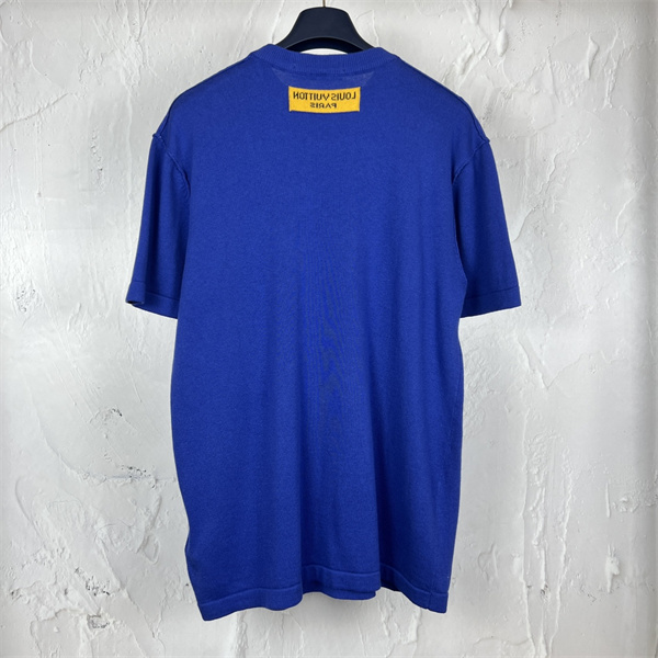 LOUIS VUITTON スーパーコピー Ｔシャツ ジャカード グラフィック ロゴ  Tシャツ ルイヴィトン