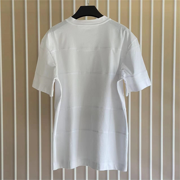 GIVENCHY スーパーコピー Tシャツ ゴールドライン ロゴ 刺繡 綿 ジバンシィ