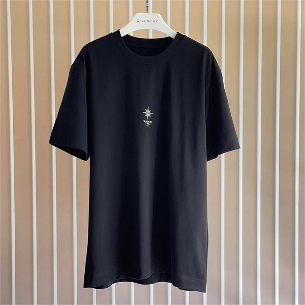 ジバンシィ コピー Tシャツ Stampa クロス ロゴ バラ 花 オシャレ GIVENCHY
