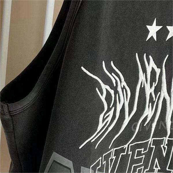 ジバンシィ 偽物 タンクトップ イナズマ ロゴ 刺繡 水洗い処理 レトロ 高品質 GIVENCHY
