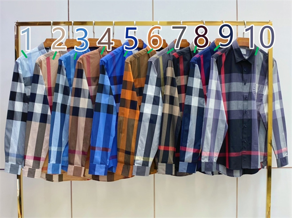 BURBERRY コピー シャツ メンズ チェック柄 純綿生地 モダン クラシック バーバリー