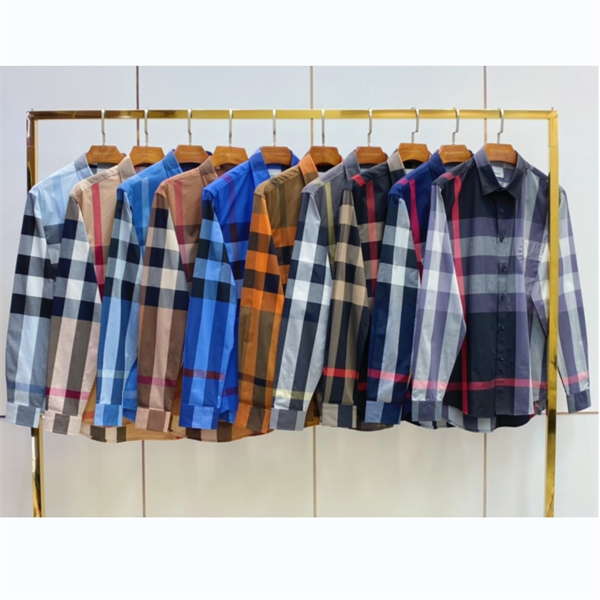 BURBERRY コピー シャツ メンズ チェック柄 純綿生地 モダン クラシック バーバリー