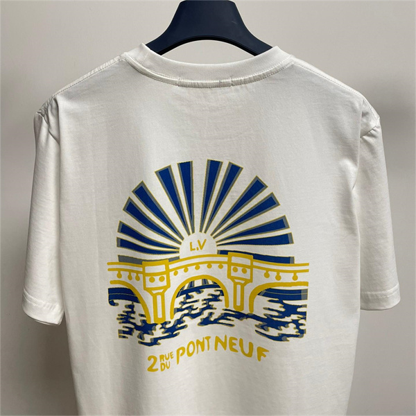 LOUIS VUITTON スーパーコピー Ｔシャツ ロゴ プリント 純綿 ユニセックス オーバーサイズ ルイヴィトン