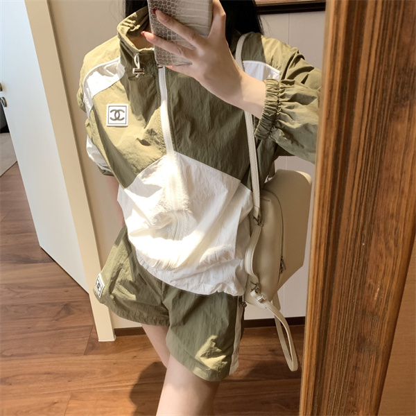 CHANE1 スーパーコピー 上下セット ジャケット パンツ 2色 パネルデザイン レディース