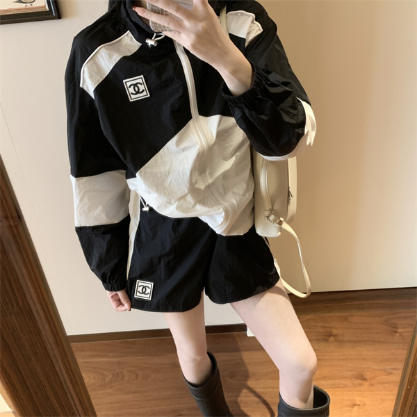 CHANE1 スーパーコピー 上下セット ジャケット パンツ 2色 パネルデザイン レディース
