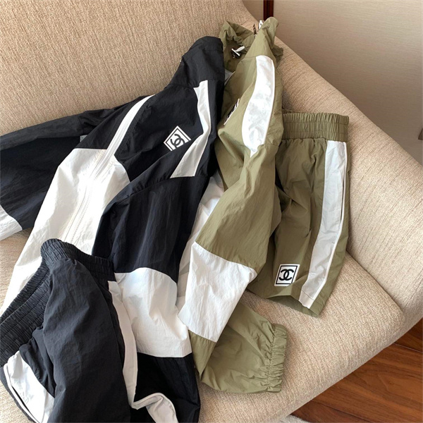 CHANE1 スーパーコピー 上下セット ジャケット パンツ 2色 パネルデザイン レディース