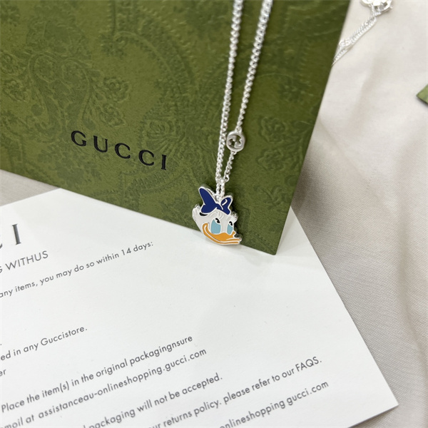 Disney × GUCC1 スーパーコピー ネックレス ディズニー ドナルド 925シルバー 45cm 調節可能
