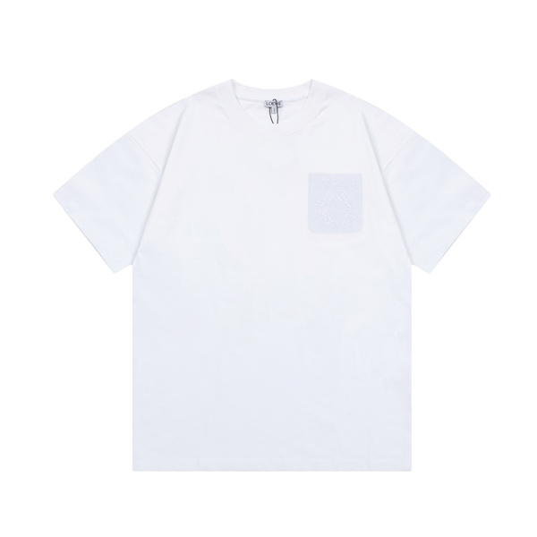 ロエベ スーパーコピー Tシャツ 刺繡 ロゴ ユニセックス ポケット LOEWE