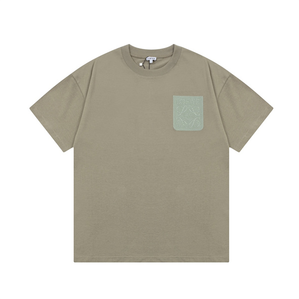 ロエベ スーパーコピー Tシャツ 刺繡 ロゴ ユニセックス ポケット LOEWE