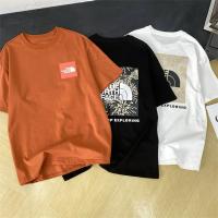 THE NORTH FACE コピー Tシャツ ロゴ プリント 3色 抜け感 綿 ザノースフェイス 夏