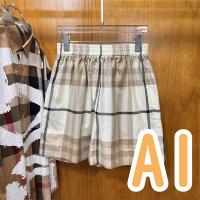 BURBERRY 偽物 ハーフパンツ チェック柄 水着パンツ ビーチウェア バーバリー