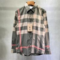 BURBERRY コピー シャツ シルエット チェック コットン 弾力性 バーバリー