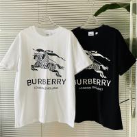 BURBERRY コピー Tシャツ 馬術騎士 ロゴ プリント コーデ 着心地良い 2色 バーバリー