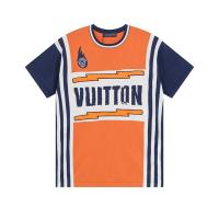 LOUIS VUITTON コピー Ｔシャツ 綿 ニット 炎のデザイン ユニセックス ルイヴィトン