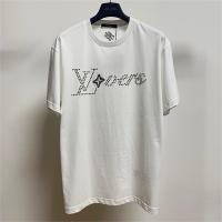 LOUIS VUITTON スーパーコピー Ｔシャツ 純綿素材 オーバーサイズ ラインストーン ゆったり ルイヴィトン