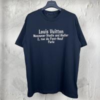 LOUIS VUITTON コピー Ｔシャツ ロゴ プリント サイン バッグ 3色 綿 オーバーサイズ ルイヴィトン