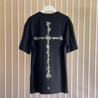 ジバンシィ コピー Tシャツ Stampa クロス ロゴ バラ 花 オシャレ GIVENCHY