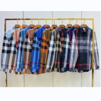 BURBERRY コピー シャツ メンズ チェック柄 純綿生地 モダン クラシック バーバリー