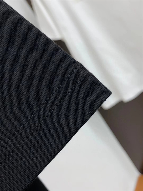 LOUIS VUITTON コピー Ｔシャツ 純綿生地 ロゴ プリント メンズ クマ レトロ 100％コットン ルイヴィトン