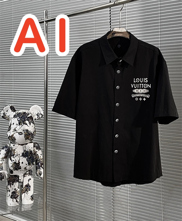 クロムハーツｘLOUIS VUITTON スーパーコピー シャツ コラボ ゆったり ロゴ プリント ルイヴィトン