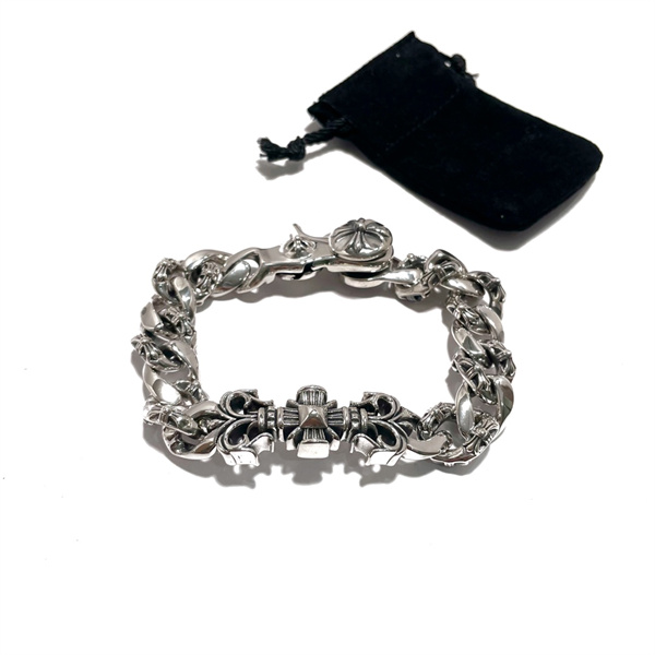 CHROME HEARTS スーパーコピー ブレスレット シルバー クラシックなロゴ 彫刻 デザイン クロムハーツ