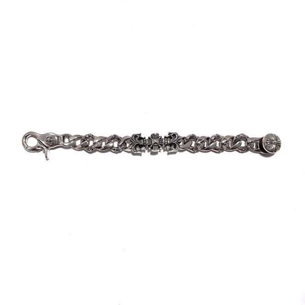CHROME HEARTS スーパーコピー ブレスレット シルバー クラシックなロゴ 彫刻 デザイン クロムハーツ