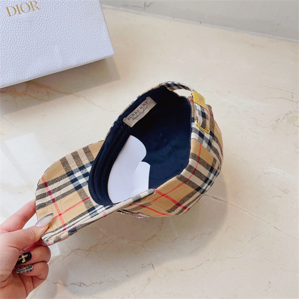  バーバリー スーパーコピー キャップ チェック柄 ユニセックス カジュアル コットン 高品質 BURBERRY
