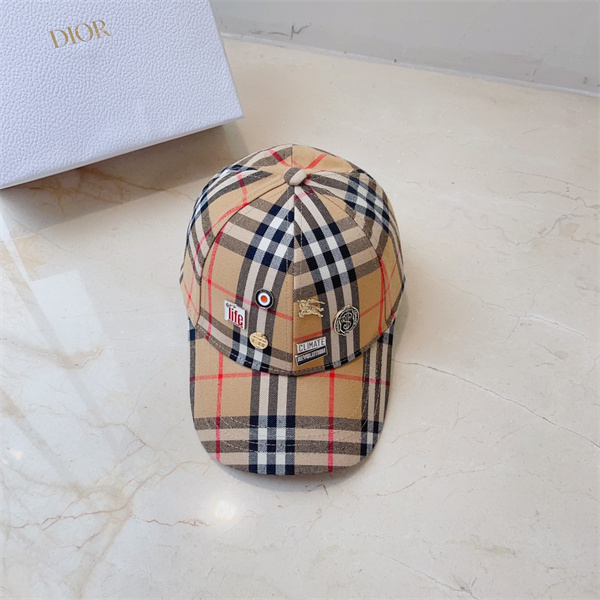  バーバリー スーパーコピー キャップ チェック柄 ユニセックス カジュアル コットン 高品質 BURBERRY