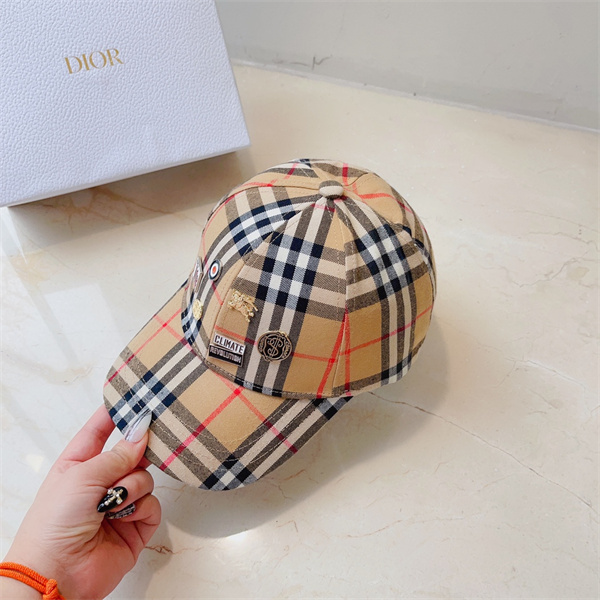  バーバリー スーパーコピー キャップ チェック柄 ユニセックス カジュアル コットン 高品質 BURBERRY
